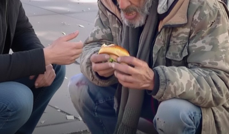I Bought a Homeless Man in the Park a Burger — Then He Said, “That’s All You Brought? Just One, Son?”
