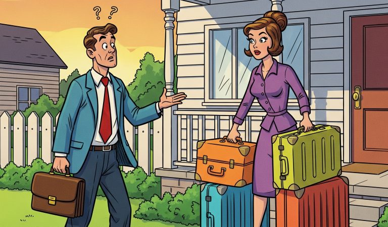 A man came home from work one day