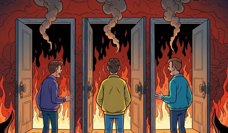 Three men went to hell.