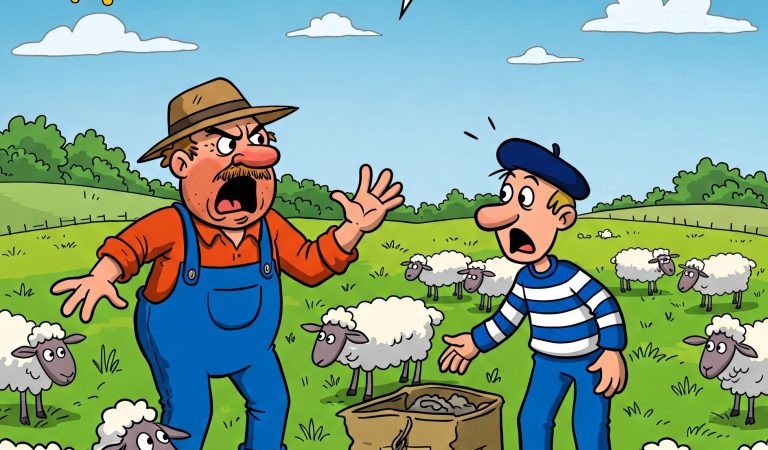 There was once a sheep farmer who needed help