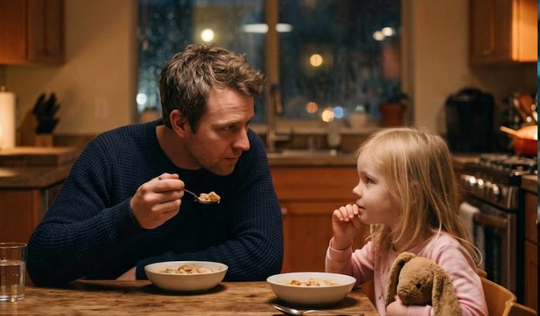 My sister left her five-year-old daughter with me for three days. At dinner, she whispered, “Uncle… do I have to earn my dinner?”