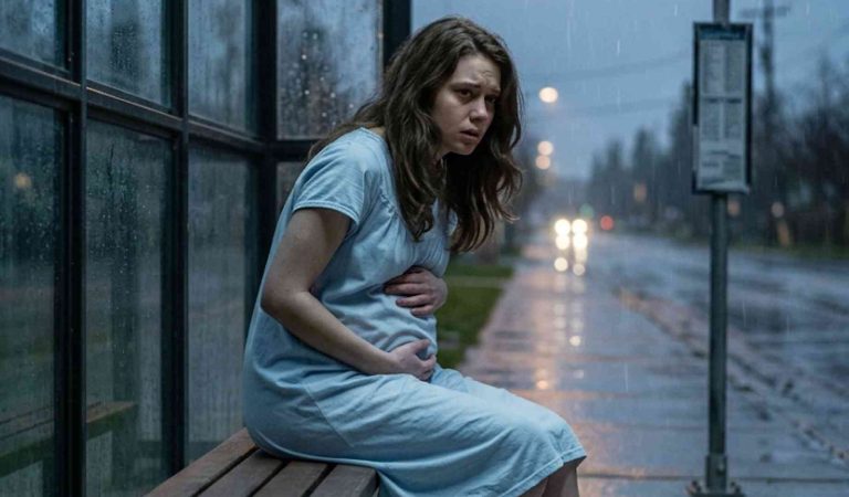 My five-month-pregnant daughter was found b@refo::::ot at a frozen bus stop